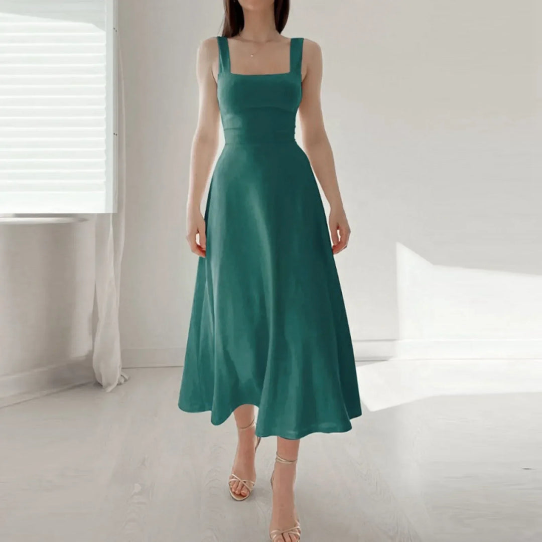 Matilde - Abito Elegante con Scollatura Quadrata