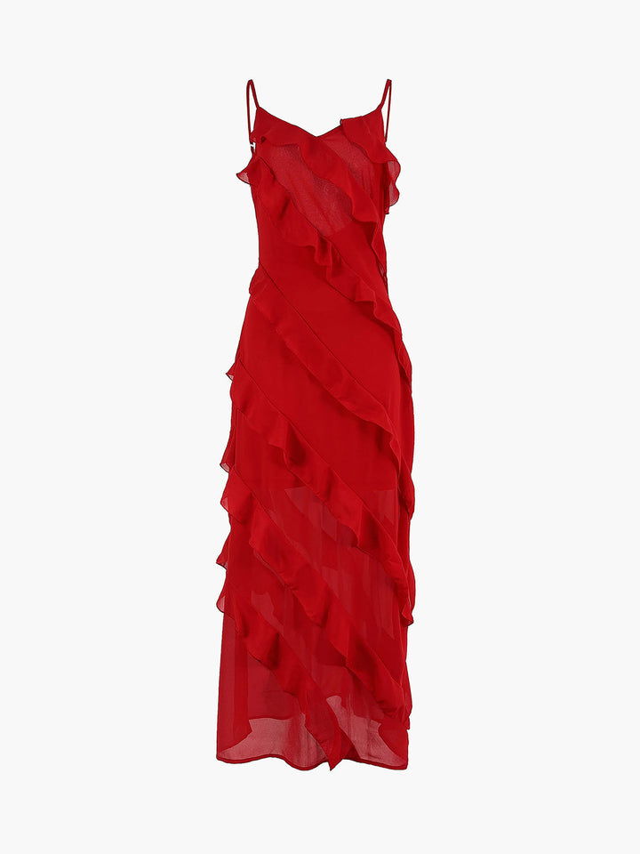 Carla - Vestito Elegante con Volant