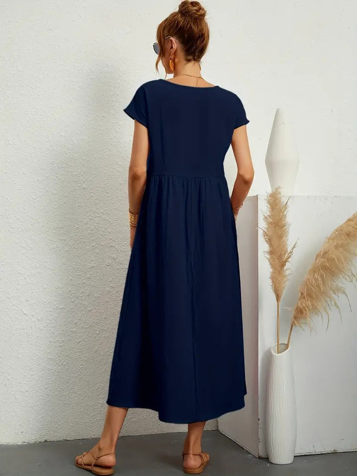 Anna - Abito Tascabile in Lino Premium