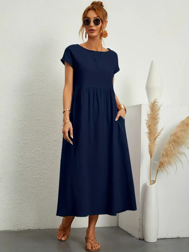 Anna - Abito Tascabile in Lino Premium