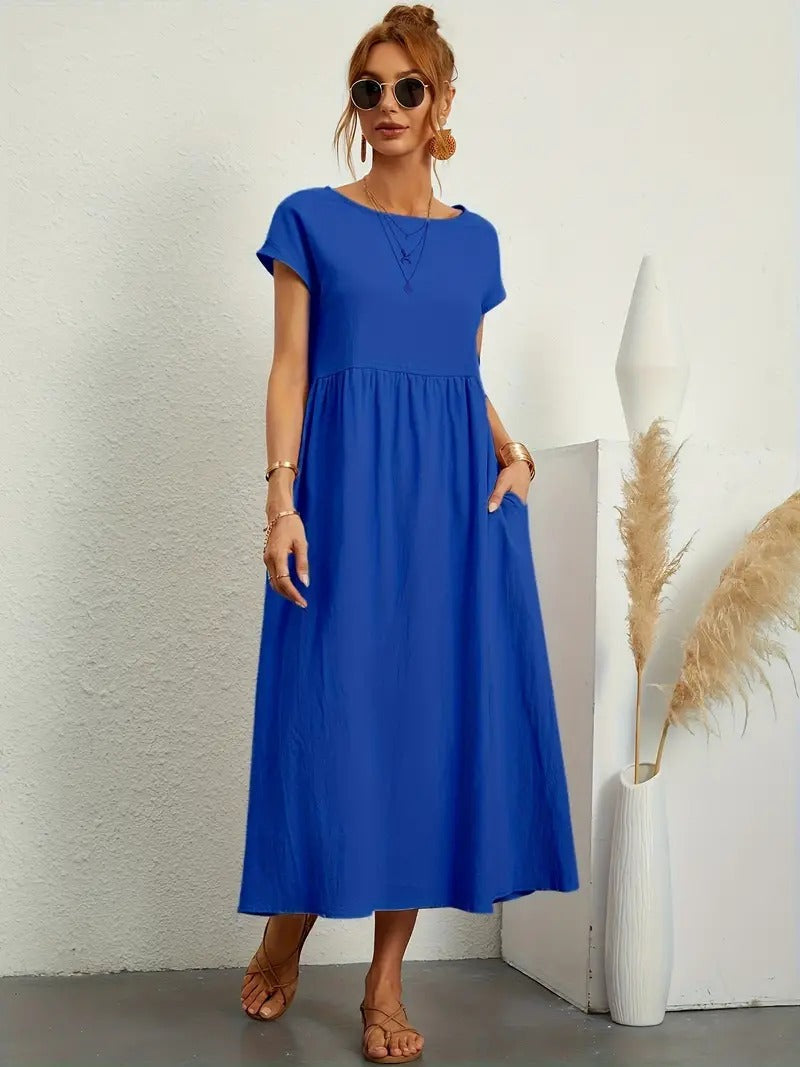 Anna - Abito Tascabile in Lino Premium