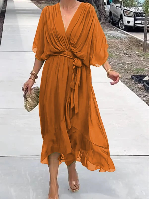 Carla - Abito Elegante con Scollatura a V