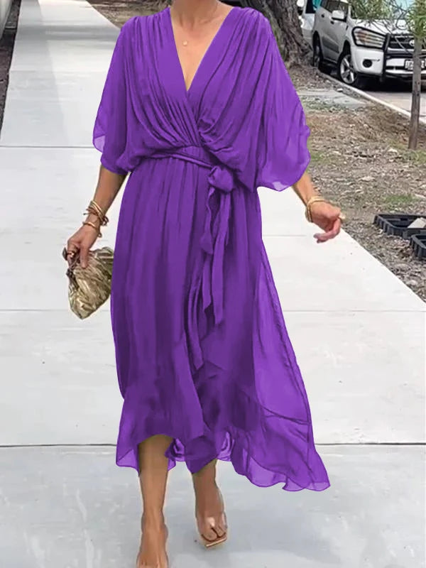 Carla - Abito Elegante con Scollatura a V