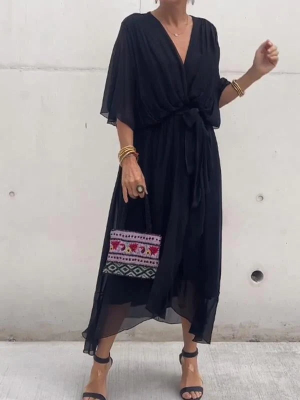Carla - Abito Elegante con Scollatura a V