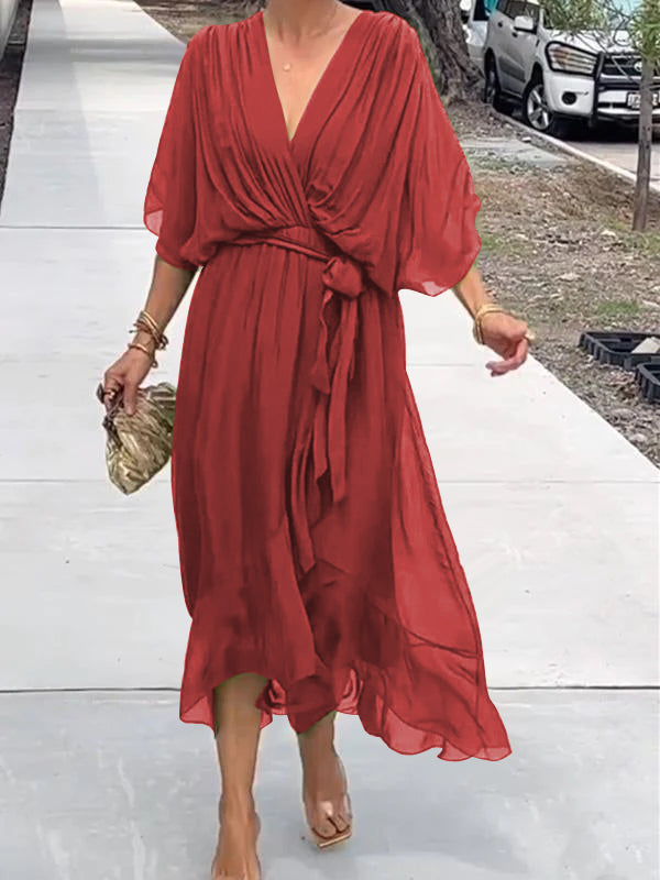 Carla - Abito Elegante con Scollatura a V