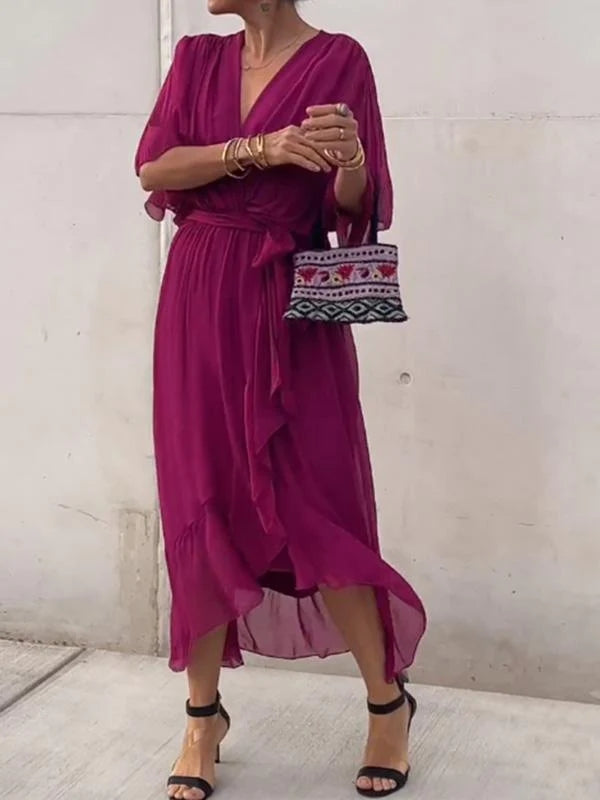 Carla - Abito Elegante con Scollatura a V